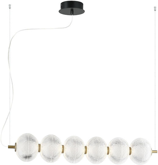 Viokef Pellucid Pendant Light Transparent 82cm Viokef Pellucid Pendant Light Transparent 82cm