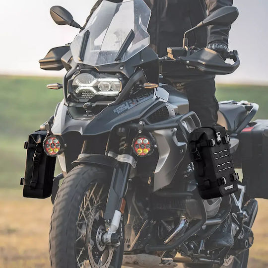 Waterproof Motorcycle Bag 8l Motowolf – Crash Bar Side Tail Bag – Black 7015b