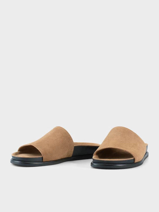 Vagabond Effie Leather Beige Women's Flat Sandals