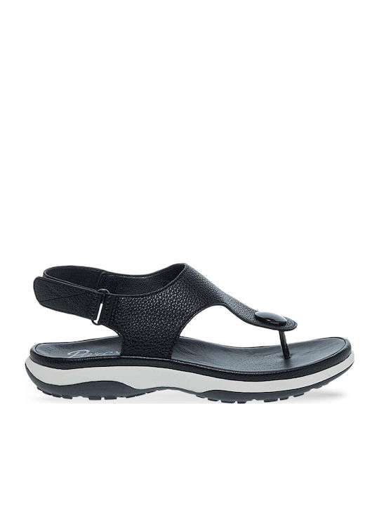 Damen Anatomische Flatforms Schwarz