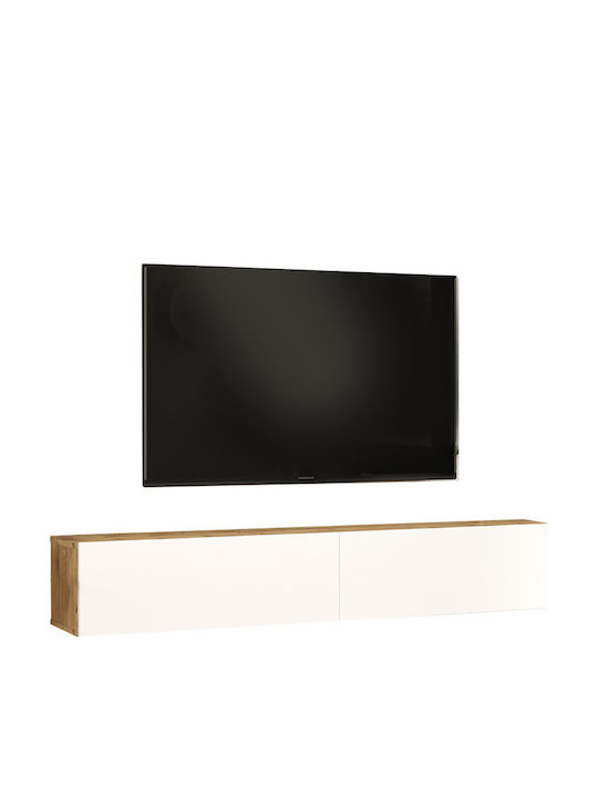 Έπιπλο Τηλεόρασης Dello Λευκό-sonoma Μ180xΠ31.6xΥ29.6cm