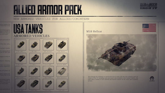 Steam Hearts Of Iron Iv Allied Armor Pack DLC Key For PC