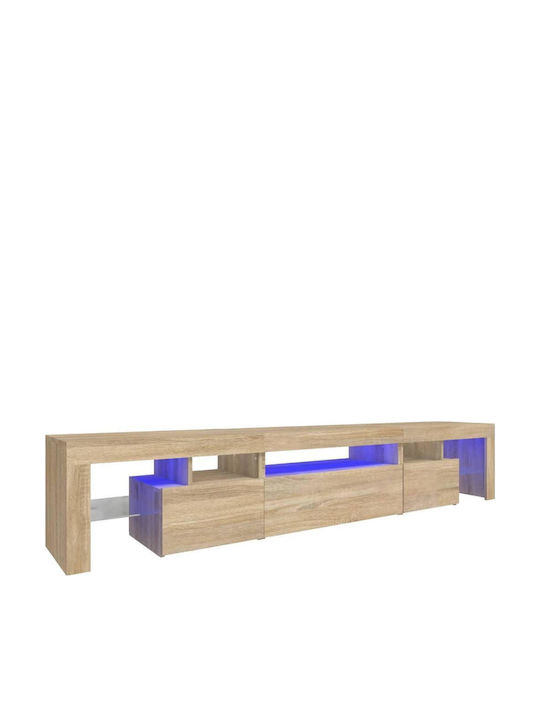 TV-Ständer mit LED-Beleuchtung Sonoma Eiche M215xT36.5xH40cm