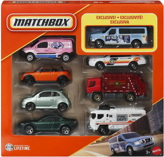 Mattel Matchbox Количка Мащаб 1:64 Полицейска кола за 3+ Години