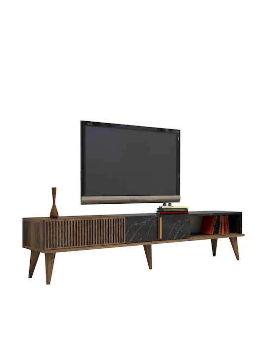 TV-Ständer Karydi Braun Marmor M180xT35xH40cm