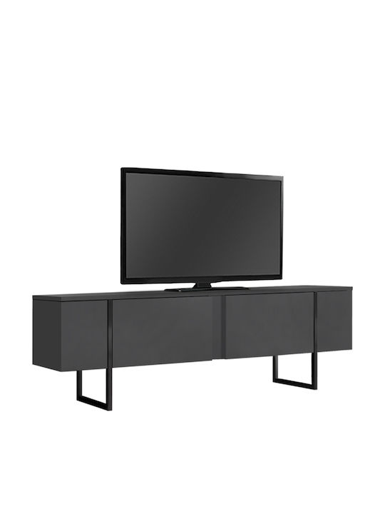 TV-Ständer Luxe Anthrazit M180xT30xH50cm