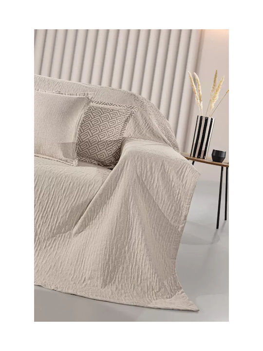 Guy Laroche Moreno Decorative Pillow Case Made of 100% Cotton Aqua 50x50cm