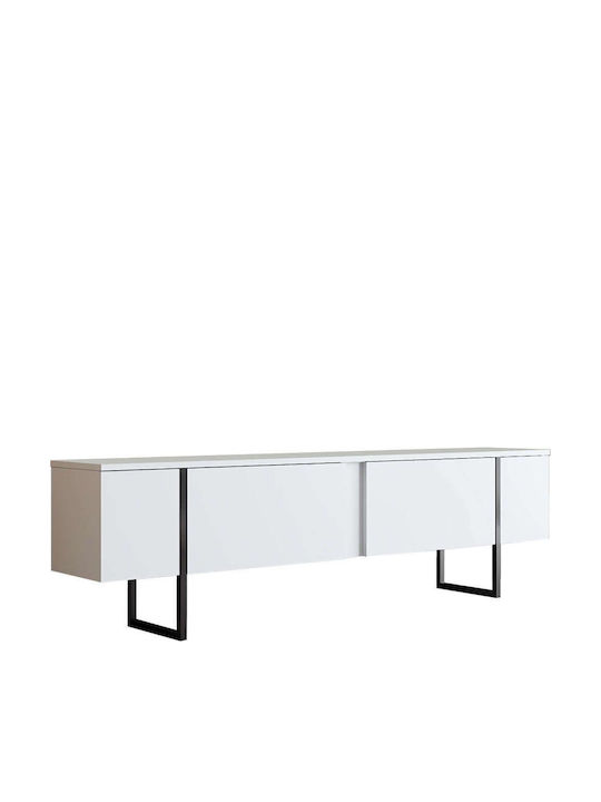 Stand TV Luxe Alb-negru L180xA30xÎ50cm