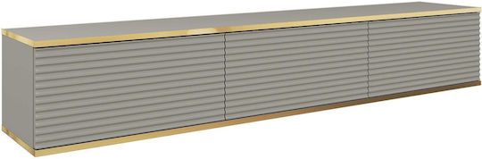 Έπιπλο TV Επιτοίχιο Γκρι 175x32x30εκ. Έπιπλο TV Επιτοίχιο Γκρι 175x32x30εκ.