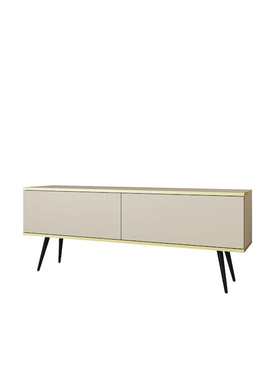 Έπιπλο Τηλεόρασης Oro Μπεζ Μ135xΠ32xΥ53cm