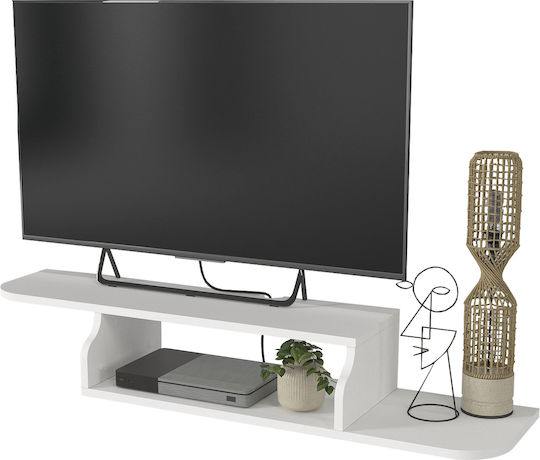 Macros Standuri TV Montat Pe Perete Alb 120x29.6x18.6cm Macros Standuri TV Montat Pe Perete Alb 120x29.6x18.6cm