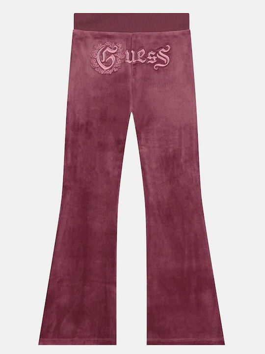 Guess Kids' Pants Bordeaux