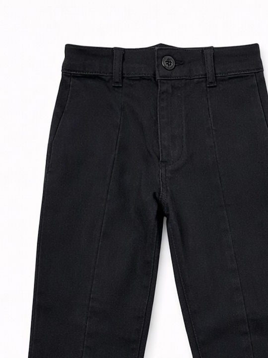 Kinder Schlaghose Jeans Schwarz