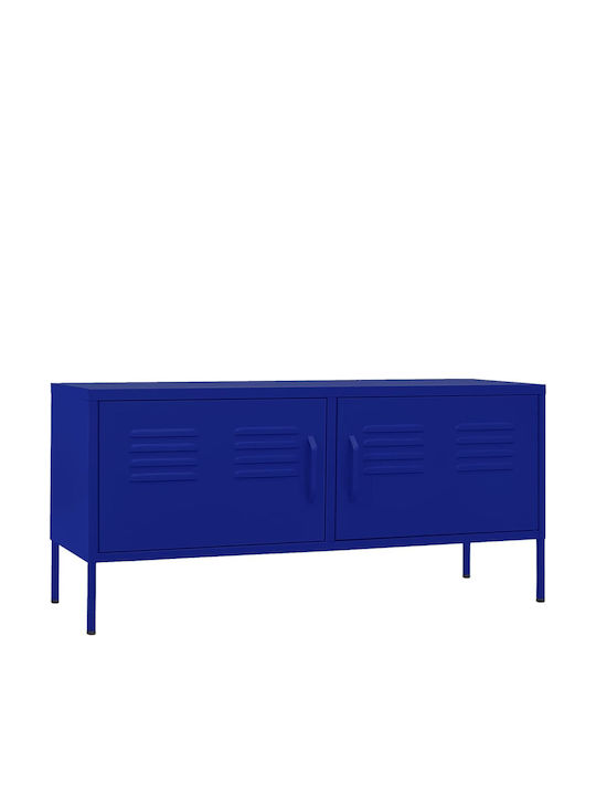 TV-Ständer Mit Metall Nautisch Blau M105xP35xH50cm