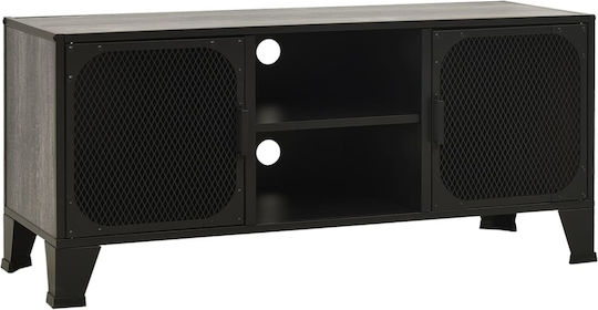 Подово Телевизионно Мебел Черно - Сиво 105x36x47см
