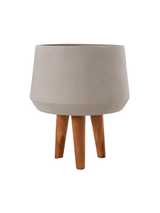HomeMarkt Quan Γλάστρα Τσιμεντένια Γκρι 32x32εκ.