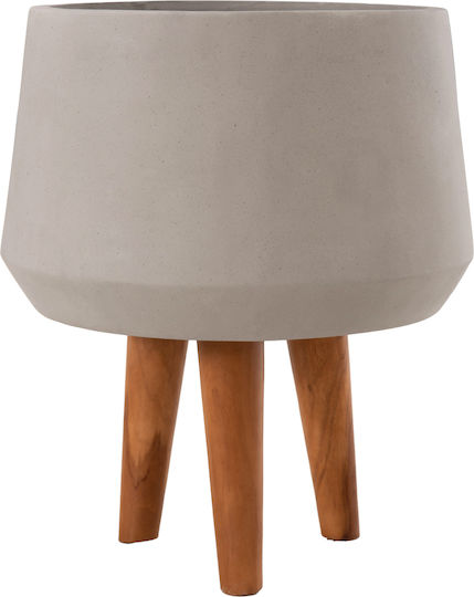 HomeMarkt Quan Γλάστρα Τσιμεντένια Γκρι 32x32εκ.