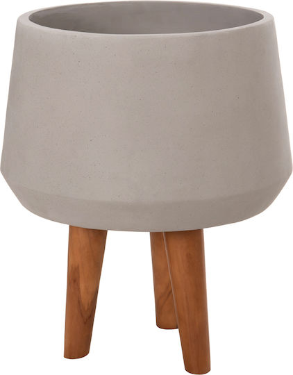 HomeMarkt Quan Γλάστρα Τσιμεντένια Γκρι 32x32εκ.