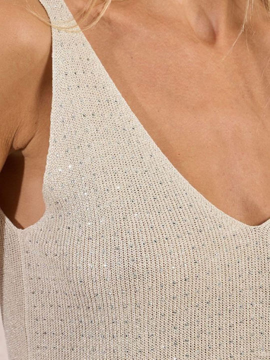 Women's Sleeveless Blouse Ecru