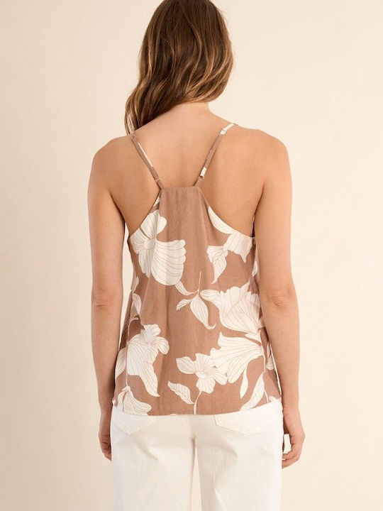 Damen Bluse Beige