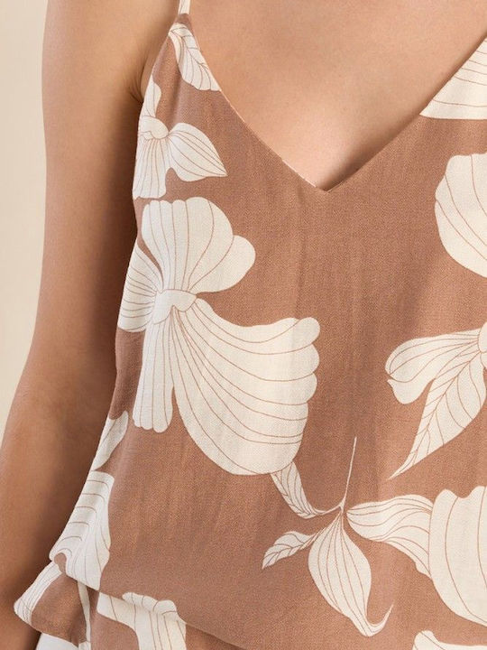 Damen Bluse Beige