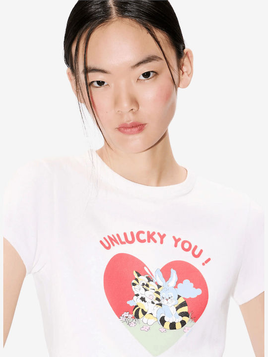 Cartoon Women's T-shirt White