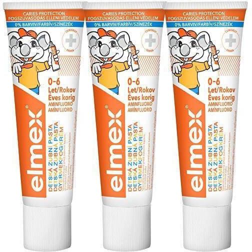 Elmex Παιδικές Οδοντόκρεμες 3τμχ 50ml
