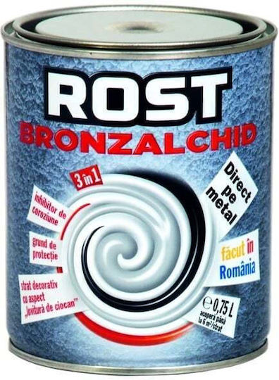 3 In 1 Silver Bronzed Alkyd Paint 0.75l Protection Finishing