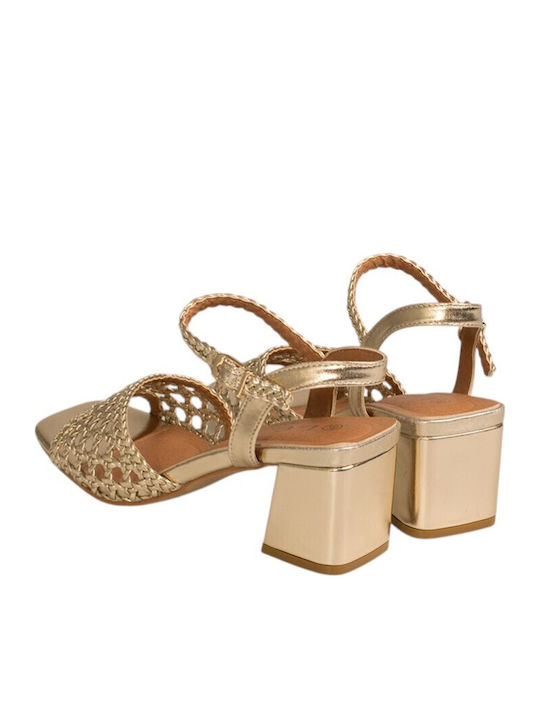 Damen Sandalen Gold