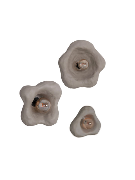 HomeMarkt Luxon Modern Wandleuchte mit E27 Fassung Grau
