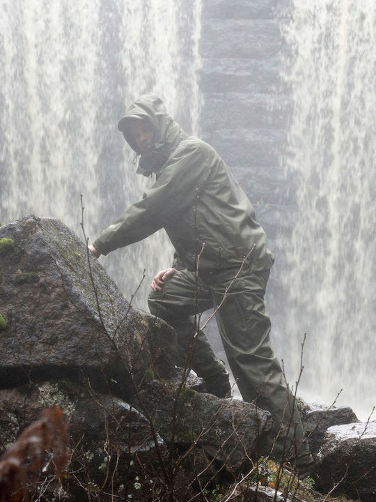 Men's Pinewood Tornado Extreme Rain Waterproof Set Green Size M