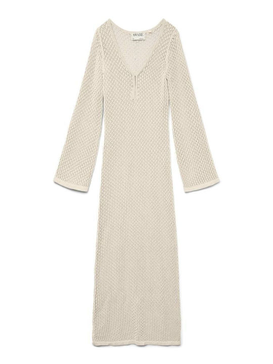 Vero Moda Women's Maxi Beach Dress Beige