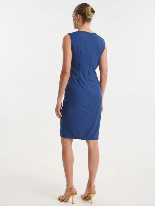 Summer Mini Dress for Wedding and Christening Blue