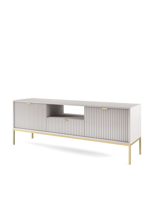 Έπιπλο Τηλεόρασης Nova Γκρι + Χρυσό Μ154xΠ39xΥ56cm P_Nova_TV_SZAR-g