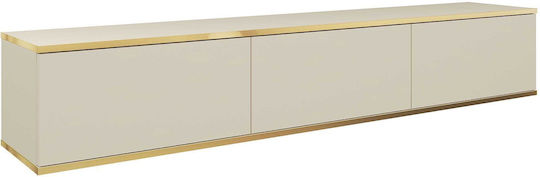 Έπιπλο TV Επιτοίχιο Μπεζ 175x32x30εκ. Έπιπλο TV Επιτοίχιο Μπεζ 175x32x30εκ.