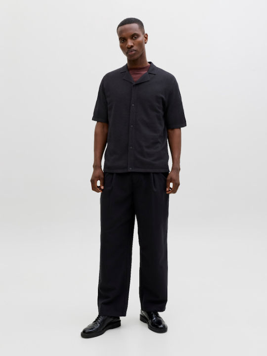 Jack & Jones Resort Short Sleeve Shirt in Regular Fit Black