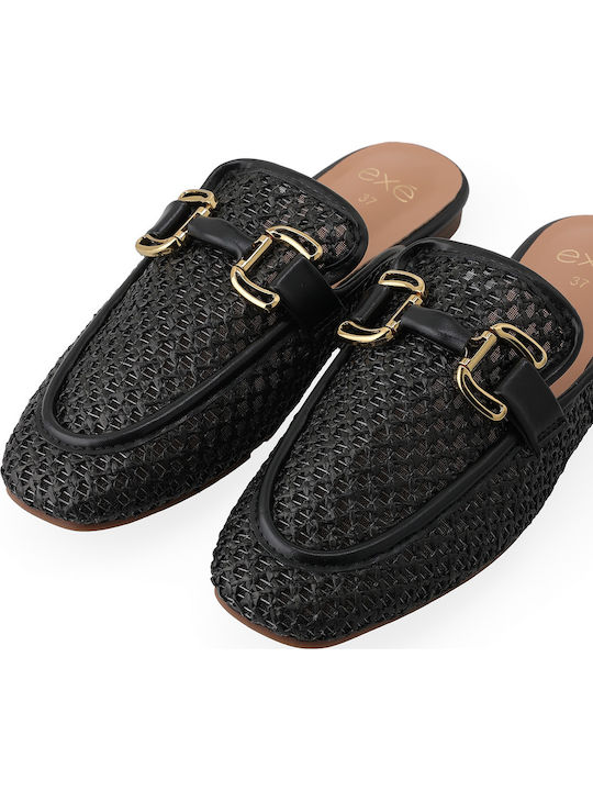 Flat Mules σε Μαύρο Χρώμα
