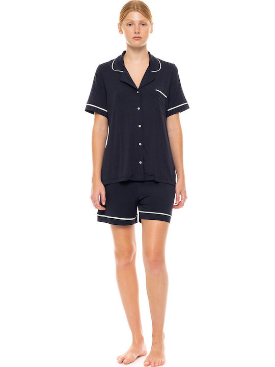 Pink Label Summer Women's Pyjama Set Peach Pink