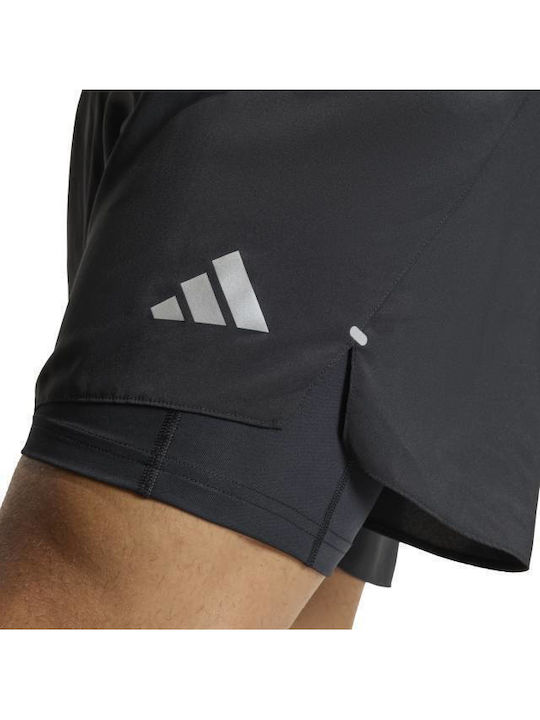 Essentials 2-in-1 Sport Herren Shorts Schwarz