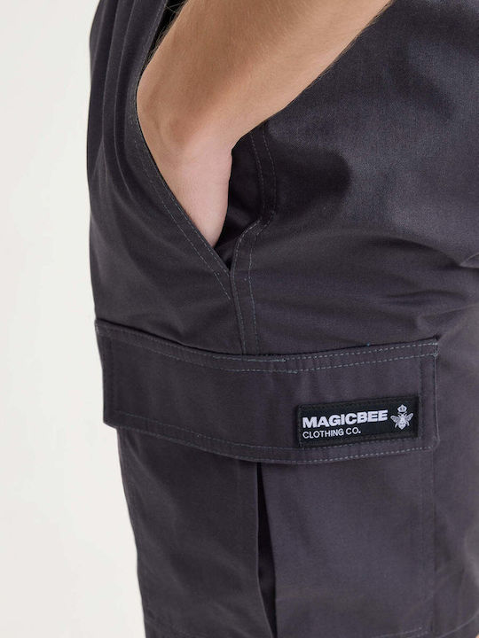 Herren Cargo-Shorts Regular Fit Anthrazit