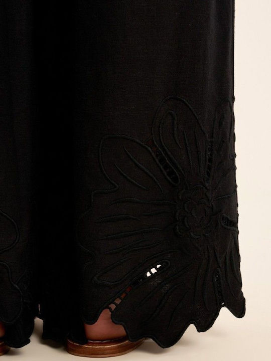 Women's Fabric Trousers Black