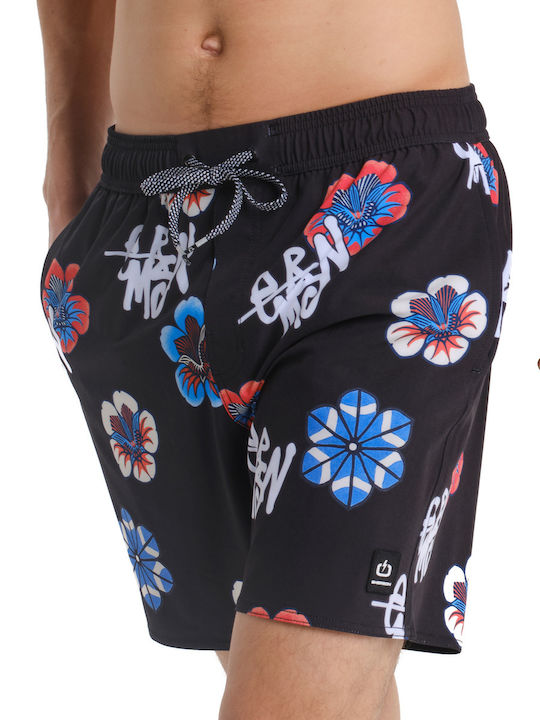 Costum de Baie Bermude Negru