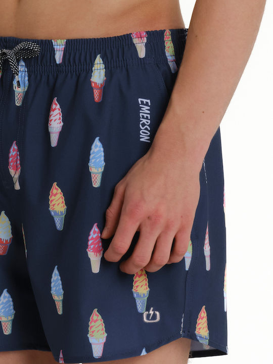 Costum de Baie Bărbați Pantaloni Scurți Albastru