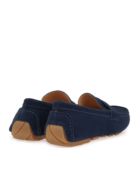 Suede Ανδρικά Loafers σε Μπλε Χρώμα