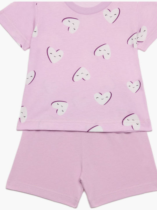 Pretty Baby Детска Лятна Лилава Пижама