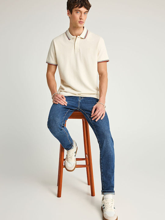 Men's Jeans Pants with Slim Tapered Fit Blue