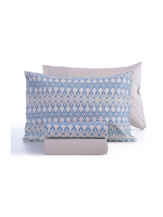 Nef-Nef Homeware Avion Σετ Σεντόνια Υπέρδιπλα 240x270εκ. Μπεζ (4τμχ)