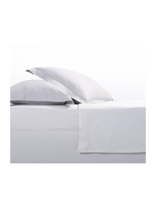 Nef-Nef Homeware Elements 24 Σεντόνι King Size με Λάστιχο 180x200+35εκ. White