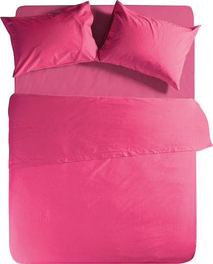 Nef-Nef Homeware Grund Bettlaken Super-Doppel 240x270cm Fuchsie