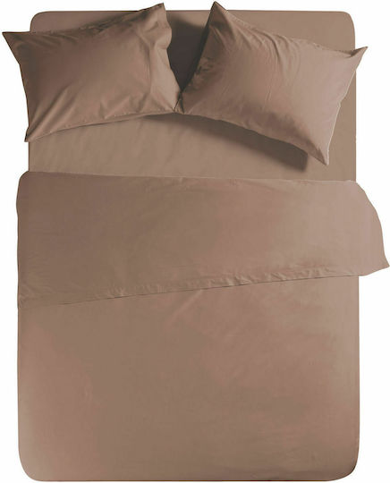 Nef-Nef Homeware Basic Cearceafuri De Pat Super Dublu 240x270cm Maro